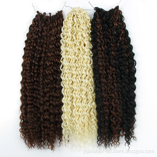 Russia Blonde #613 zizi braid hair micro wave hair extension synthetic 3pcs micro knot zizi twist crochet braid hair